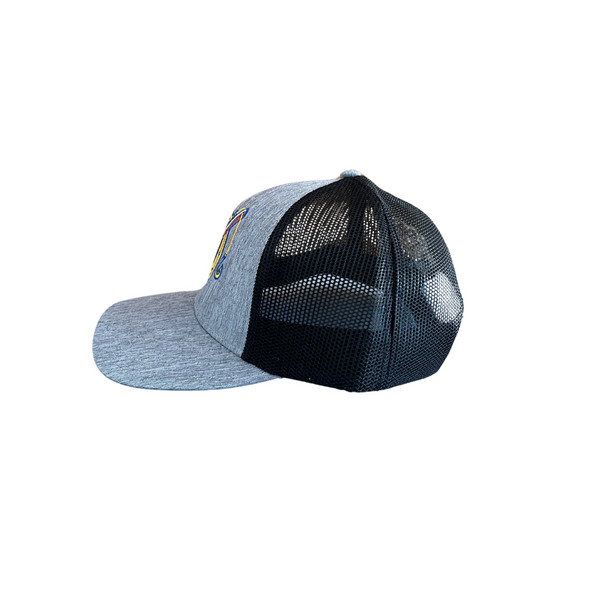 River Riders Hat Heather Gray and Black Tube Logo